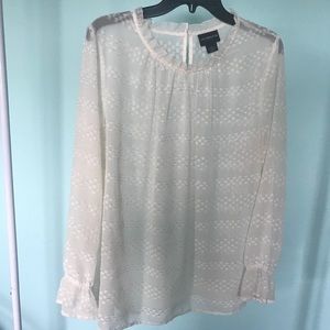 Liz Claiborne Sheer Ivory Top